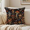 Housse de coussin champignon Cottagecore Respirante Peluche courte biologique Housse d'oreiller Lavable en machine Résistante aux plis Douce Durable