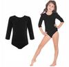 Gymnastics Leotard for a Girl for Ballet Performances for Dancing BLACK Gymnastics Leotard 146 for a Girl for Ballet Performances for Dancing BLACK