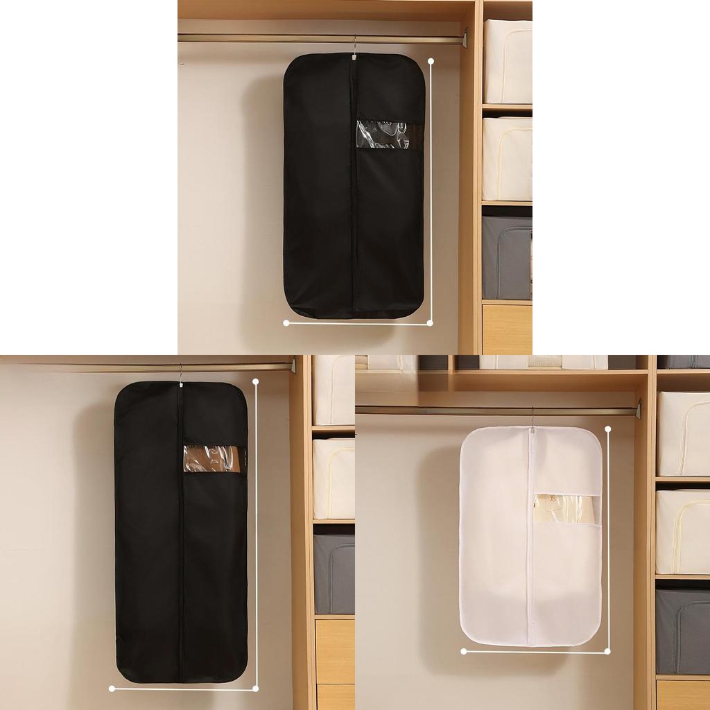 Clothing Dust Cover With Nonwoven Fabric For Wardrobe Protection And Dust Prevention