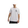 Under Armour UA Racquet Loose Fit Round Neck Fashionable Short Sleeve T-Shirt Men Tops White 1390196-100