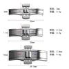 Edelstahl Uhrenschließe für Tissot 1853 T035617 T035439 Uhr Knopf Armband Schließe Doppeldruck Faltschließen Zubehör