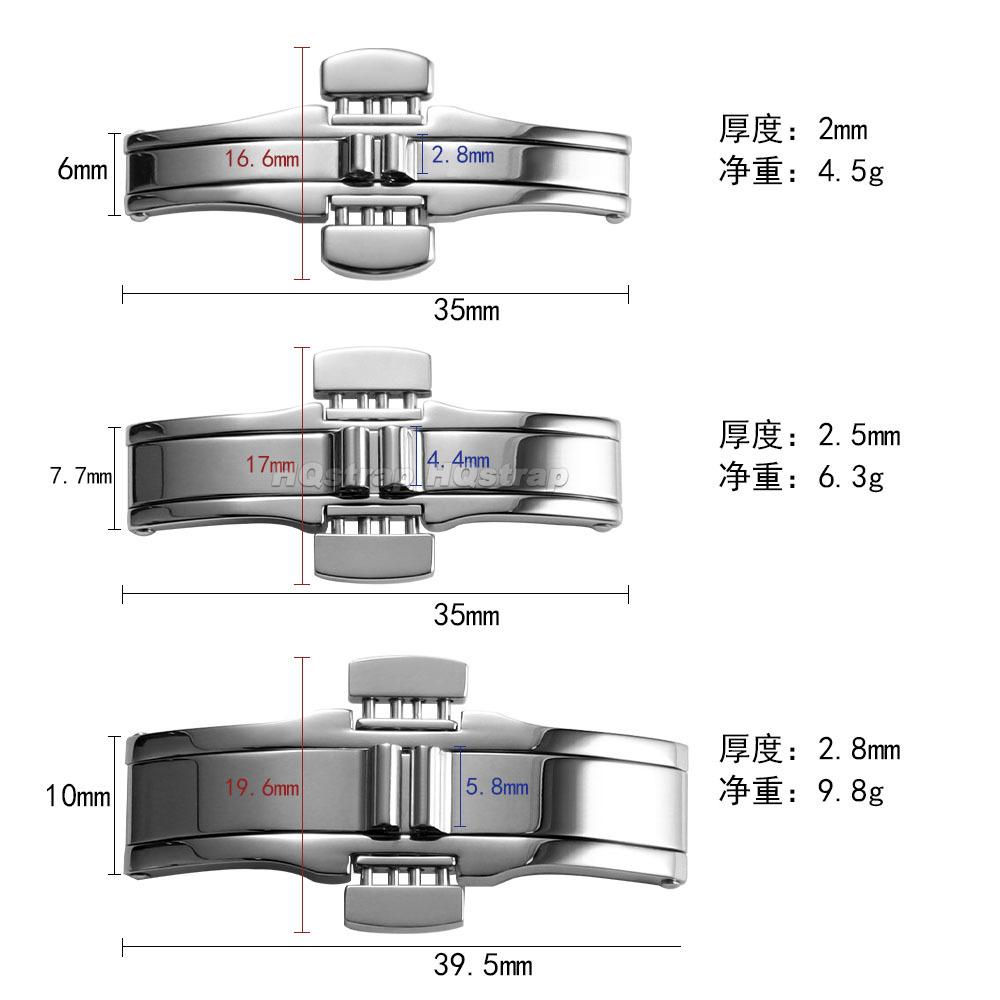 Edelstahl Uhrenschließe für Tissot 1853 T035617 T035439 Uhr Knopf Armband Schließe Doppeldruck Faltschließen Zubehör