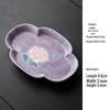 Hand-painted Peony Ceramic Tea Set: Purple Smoke Teapot, Lid Bowl, Master Cup, Tasting Cup, Pot Stand, Cup Mat, Coffee Cup