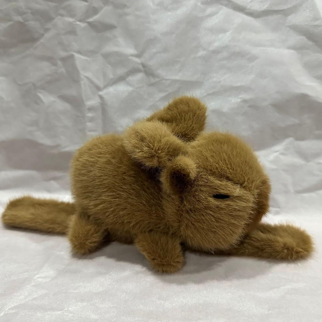 Plush Capybara Ultra Cuddle Circle Soft Wrist Hugging Toy Adorable Look Animal