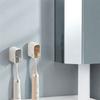 3Pcs Wall Mounted Toothbrush Holder Punch Free Tooth Brush Rack Toothbrush Storage Box  Bathroom
