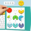 Magnetic Fraction Puzzles for Math Mastery Montessori Enlightenment with Fun Arithmetic Teaching Aid Cognitive Educational Toys