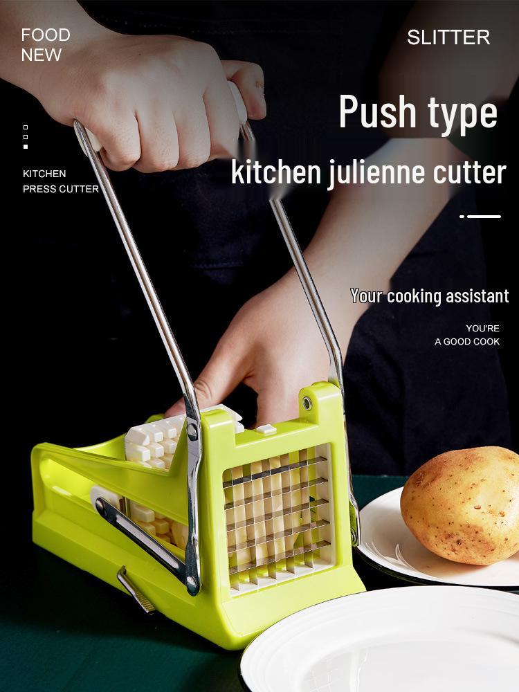 Manual Veggie Slicer: French Fry, Cucumber, Carrot, Potato, and Lettuce Cutter
