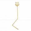Saxophone Sheet Music Clip 4x4mm Square Socket Gold Copper Sax Sheet Music Holder for Alto Tenor Saxophones