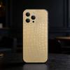 Crocodile Skin Phone Case For iPhone 17,16,15,14,13,12,11 Plus,Pro,Max,Mini Silicone black Soft Cover