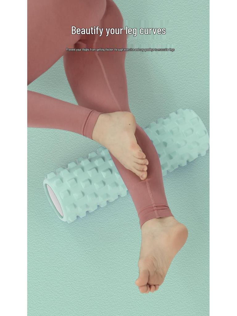 Foam Roller for Muscle Relief, Beginner Fitness, and Yoga - Wolf Tooth Massage Stick for Slimming Legs and Relaxation