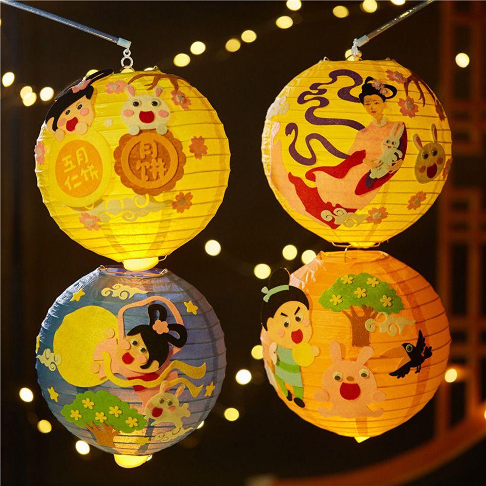 

Light Lamp Lantern Pendants DIY Mid-Autumn Lantern Bunny Lantern Festival Lantern Handmade Lanterns