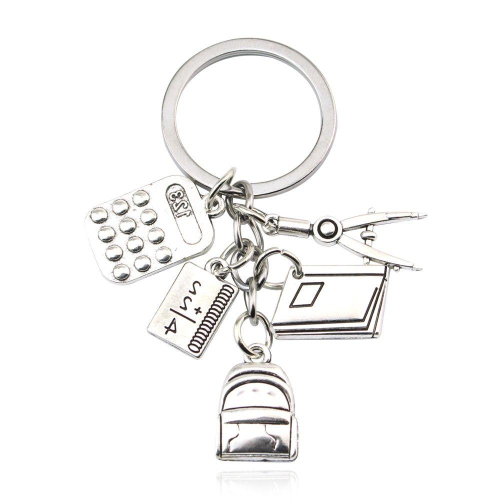 DIY Jewelry Geometry Keychain Compasses Student Keychain  Teachers' Day Gifts