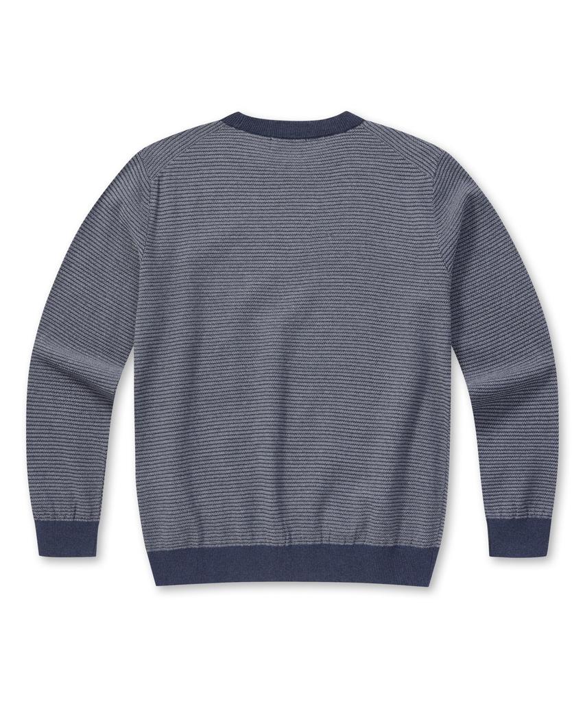 BRENTWOOD [Washable] Two-Tone Round Neck Sweater Brwas25351Nyx