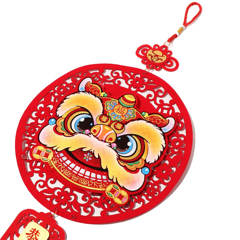 Traditional Spring Festival Wall Hanging Exquisite New Year Pendant Door Sign  Party