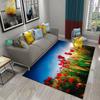 Poppy Red Flowers Carpet for Kitchen Floor Mat Bedroom Living Room Bedside Decor Area Rug Hallway Carpet Home Entrance Doormat