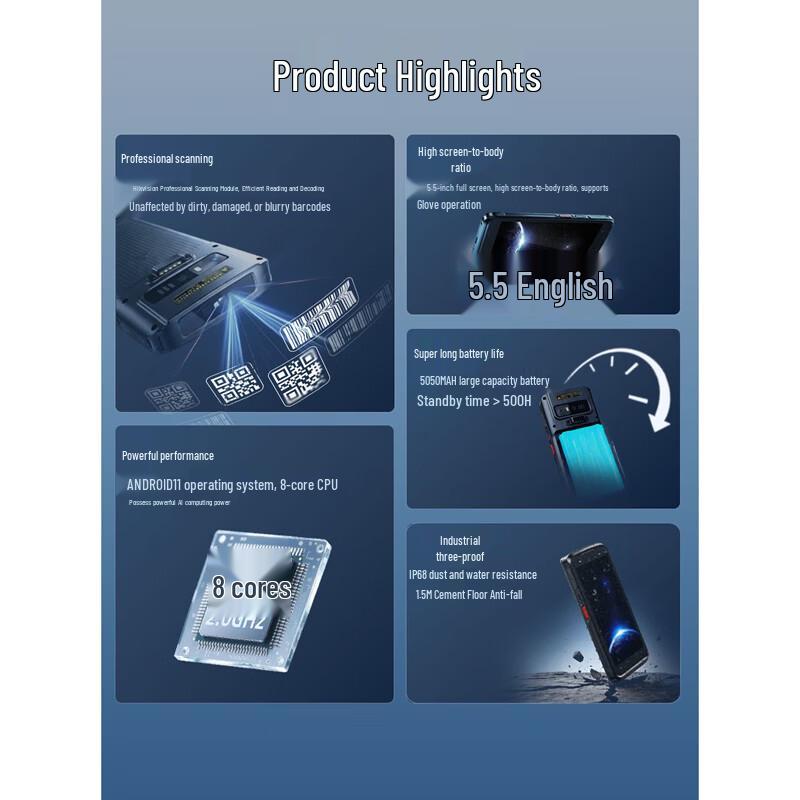 Hikvision Handheld PDA Data Terminal CN plug (adapter included)