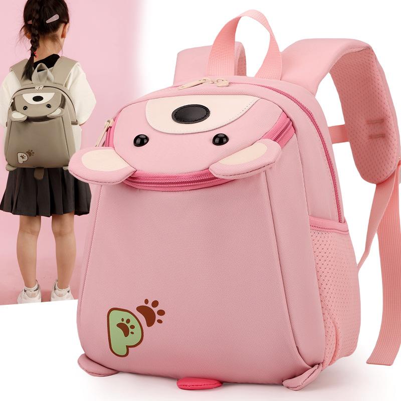 Cute three-dimensional children's schoolbag cartoon baby going out to play boys and girls backpack diving material kindergarten backpack