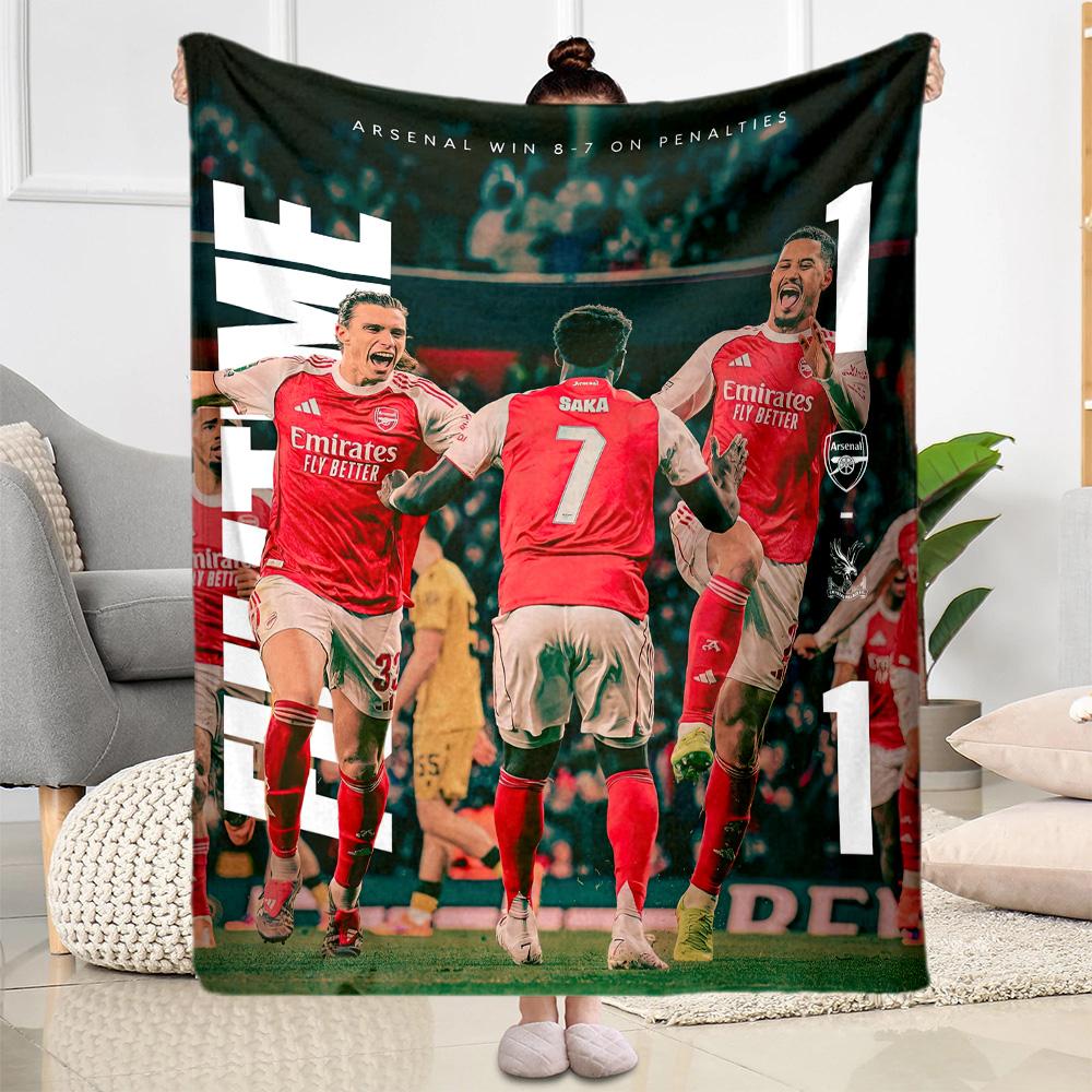 Arsenal Blanket Durable Comfort Perfect for Bed Picnics Couch Four Seasons Universal Playful Design Gifts For Family Or Friends