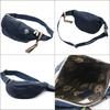 Orobianco Men's Genuine Leather Limonta Nylon Shoulder Bag, Made in Italy, Mini, Crossbody Nylon and Leather, GOCCIA-C (Blue SCURONavy)