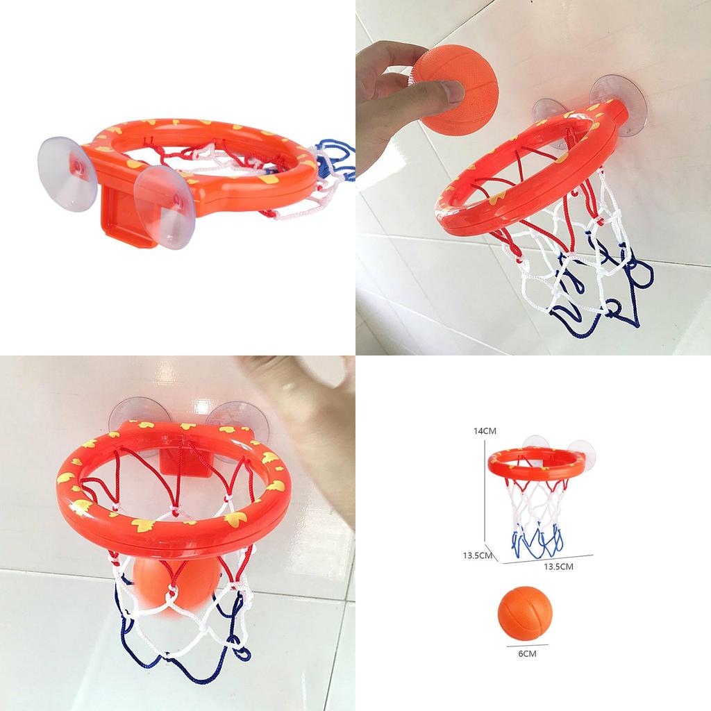 Multifunctional Kids Bath Toys Basketball Hoop And Ball Water Play Set For Fun