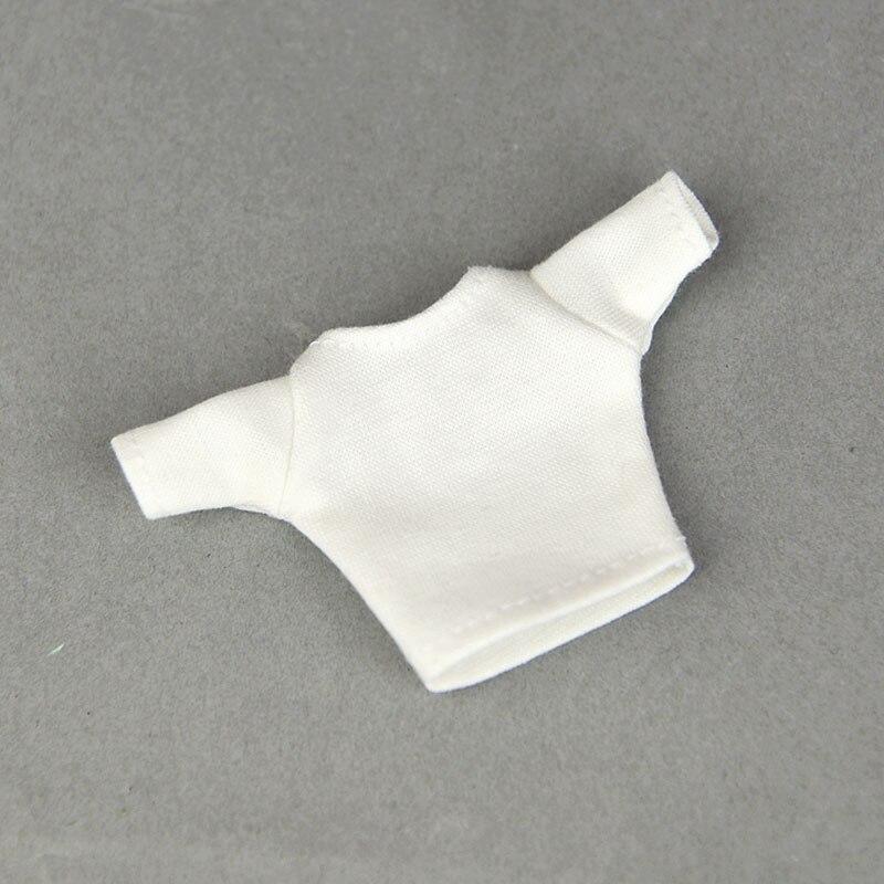 

Модные рубашки, короткие топы для куклы Барби, одежда, наряды для кукол Блайт, аксессуары 1/6 BJD, кукольный домик, детские игрушки «сделай сам» белый