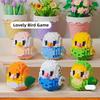 Creative DIY Cartoon Cute Birds, Parrots, Sparrows, Animal Building Blocks, Bird Assembly Model Toys, Home Decoration Gifts