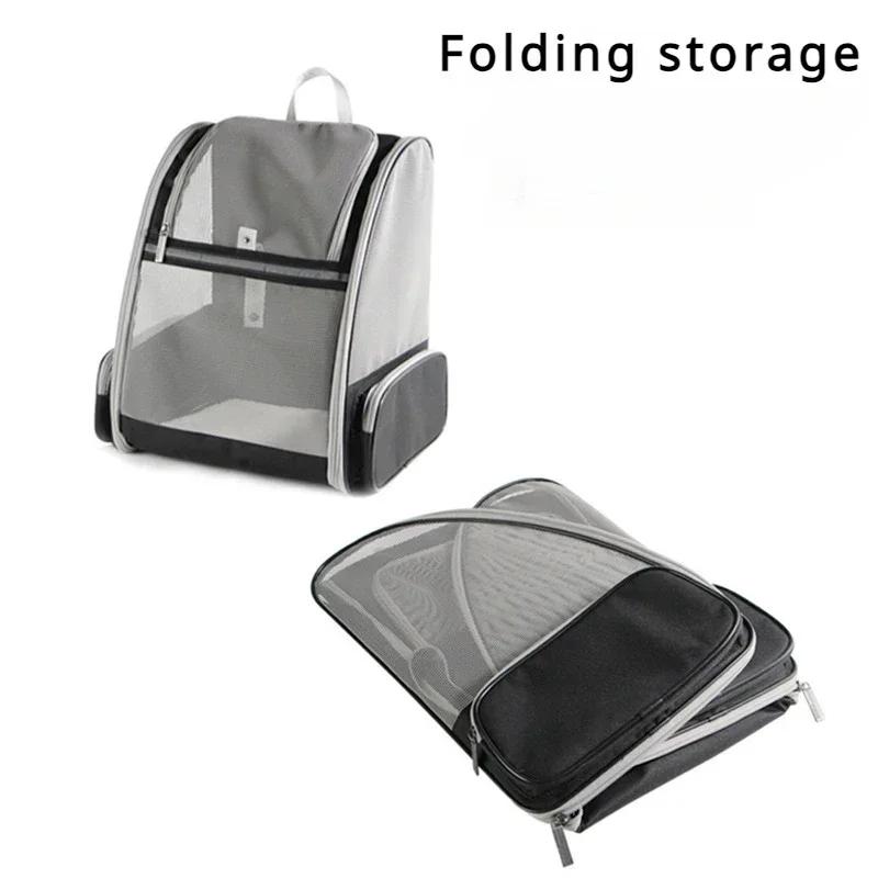 Portable Foldable Cat Bag Cat Pet Backpack Portable Breathable Shoulder Pet Outdoor Bag Large Capacity Pet Backpack