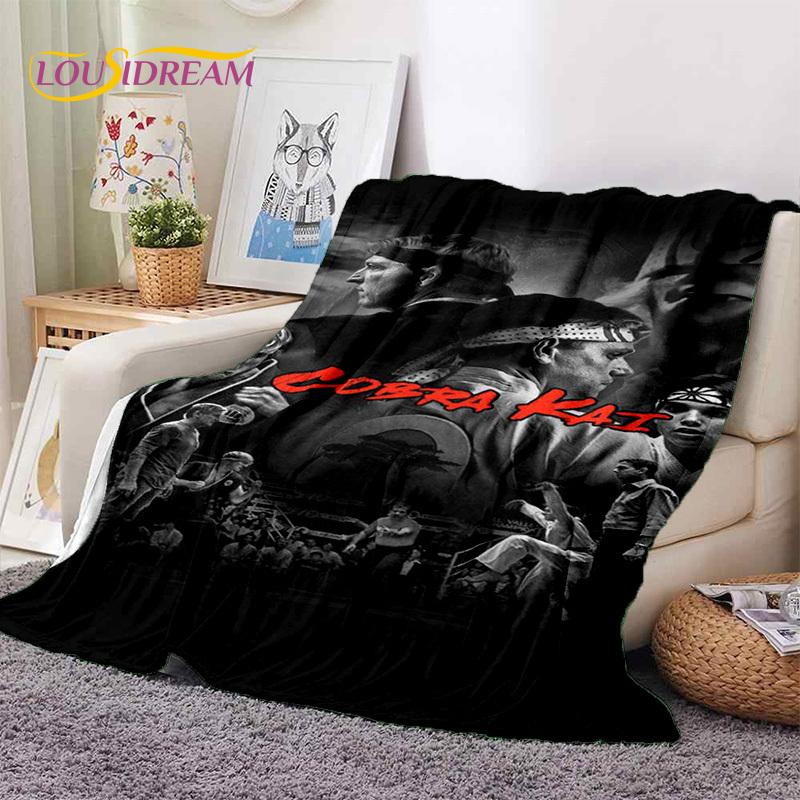 3D Cobra Kai Classics TV Amanda Karate Soft Flannel Blankets,Throw Blanket Comfortable Blanket for Picnic Beds Sofa Home Bedroom
