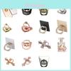 Metal Ring Holder For All Smartphones And Tablets 360 Rotating Black
