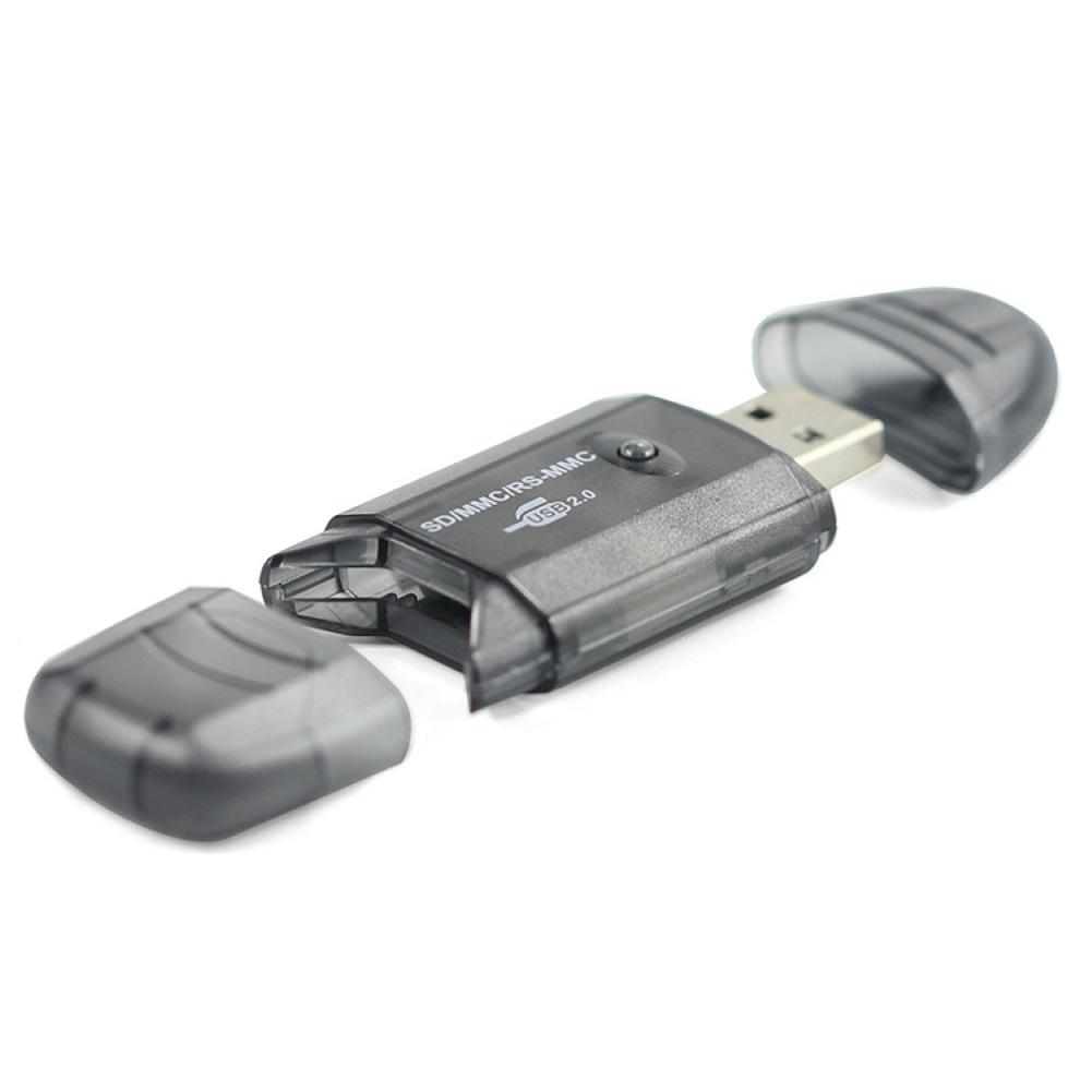 

Mini USB 2 0 High Speed Phone Memory Card Reader Adapter for laptop Computer чорний