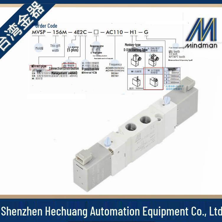 MVSP-156-4E2-DC24 Solenoid Valve by Jinqi MINDMAN - Original Genuine Product