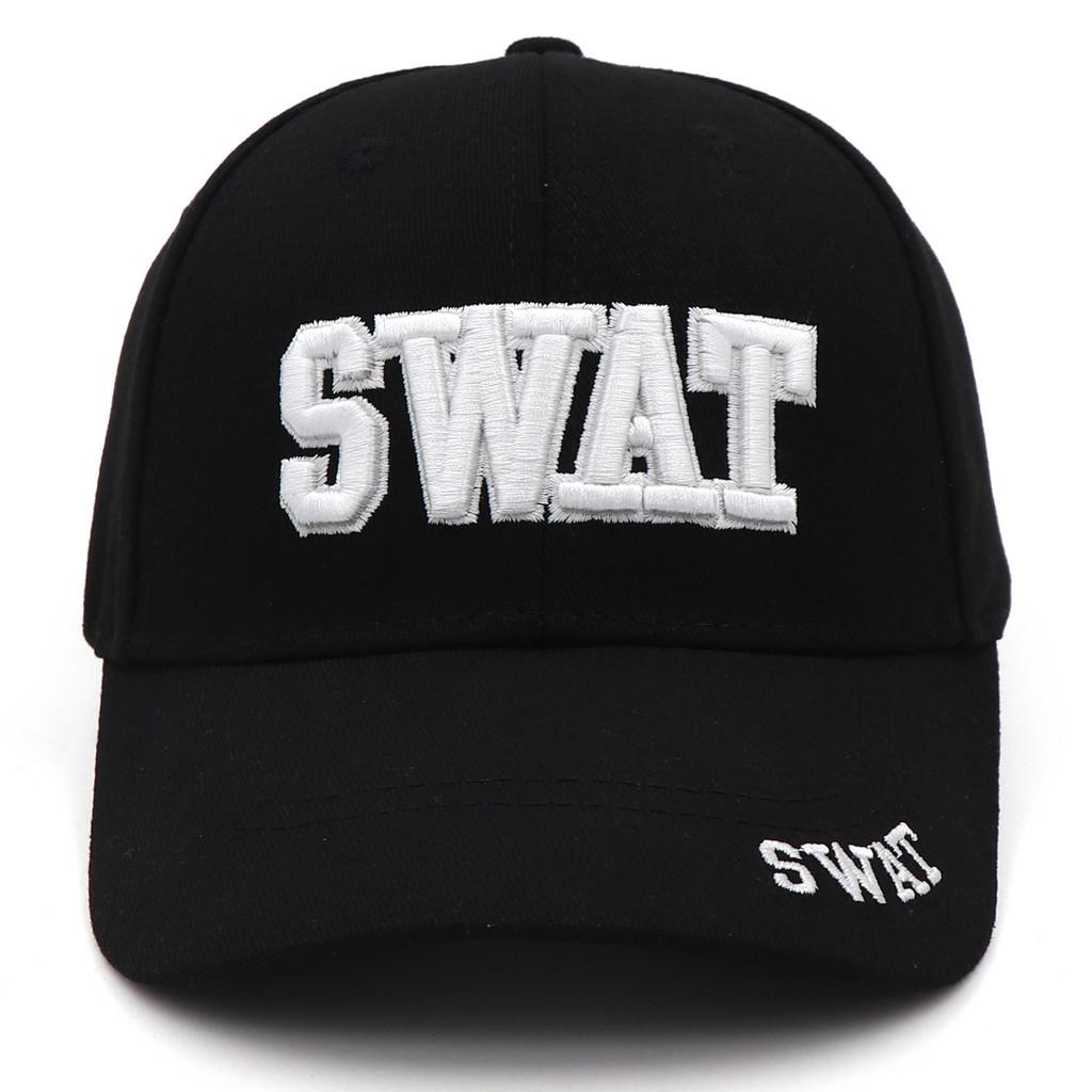 Letter Embroidery Cotton Baseball Hat With Sun Shade For Casual Wear