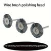 9Pcs Mini Steel Wire Brush Drill Rotary Tool Cleaning Brush Wheel Metal Rust Removal Polishing Disc