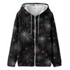 Women's Fashion Casual Halloween Printed Sweatshirt Long Sleeve With Pocket Cardigan Jacket Zipper Hoodie Coat
