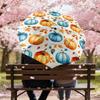 1pc Pumpkin Leaf Pattern Umbrella Design Automatic Opening and Closing Umbrella, High-quality Travel Umbrella,  C1128058