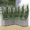 Planter with Light Trellis 120x120x136cm Polypropylene