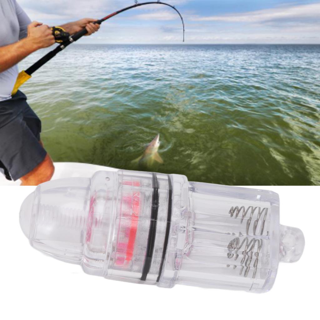 Luce da Pesca Drop Fishing in Plastica Trasparente Alimentata da Batteria AA Luce LED da Pesca per Pesca a Traina Mare Acqua Dolce