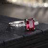 Lindon Classic Copper Alloy Zircon Ring Ladies Jewelry Wedding Promise Party Gift