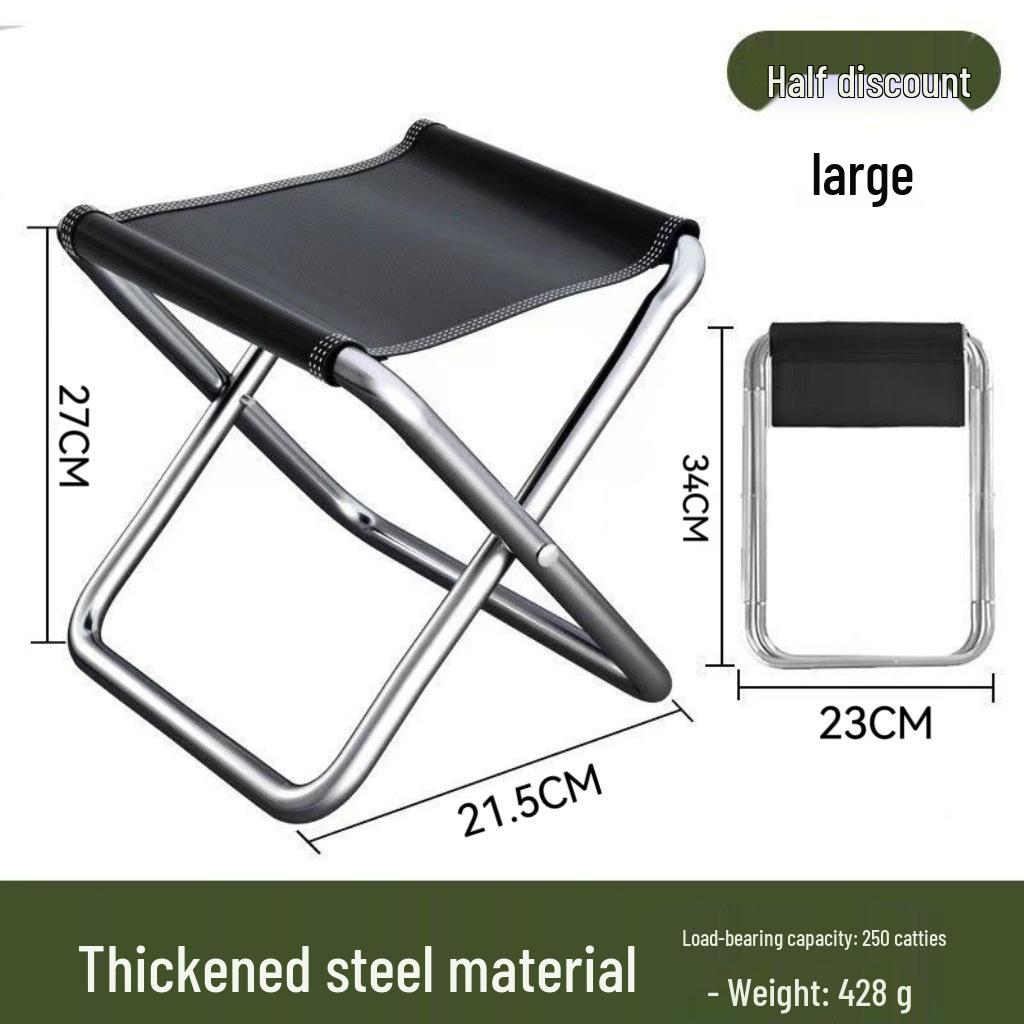 Portable Folding Stool for Camping, Fishing, and Queuing - Compact Outdoor Chair
