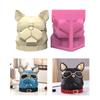 Innovative Silicone Flower Vase Mold Bulldog Shape Flexible Ornament Molds Silicone Flowerpot Mold Suitable for Crafting