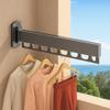 Space Saving Wall Mount Clothes Hanger Stainless Steel Retractable Clothes Rack  Laundry