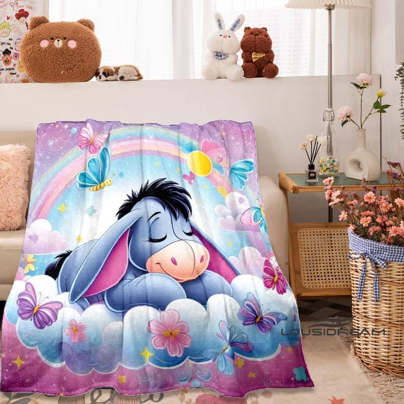 Süßes Cartoon-Muster (I-Aah) Decke, Geeignet für Sofas, Schlafzimmer, Büros, Nickerchen und ein perfektes Geschenk.