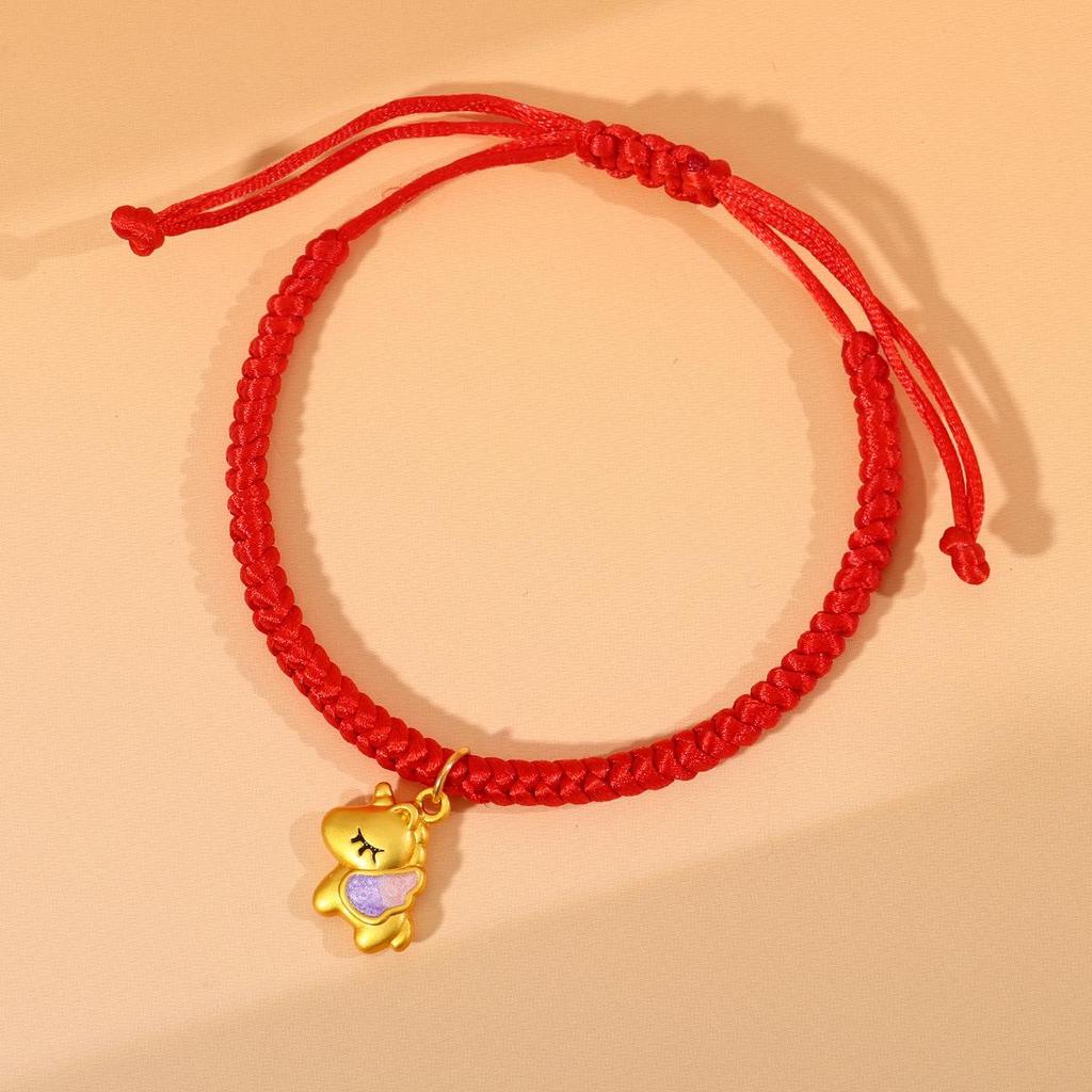 Year of the Horse Zodiac Bracelet - Red String Handmade Couples Charm for Men and Women, New Year Gift Jewelry
