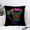 Ball Sports Doodles Cushion Cover Eco Linen Pillow Case DoubleSided Print Breathable Durable Zipper Home Decor Gift