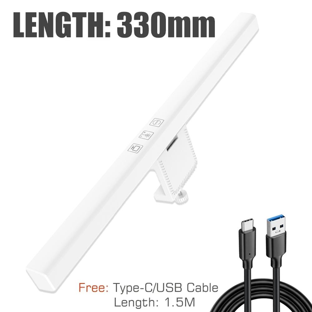 

Настольная лампа Eye-Care, 30 см, светодиодная, для компьютера, монитора, экрана, световая панель, плавная регулировка яркости, для чтения, питание от USB, подвесная настольная лампа