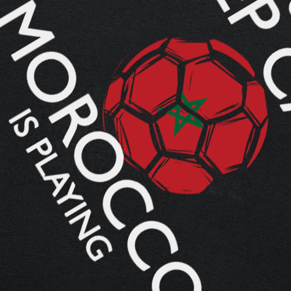 Vtipné Maroko Fotbal Marocký Fotbal Trička Grafická Bavlna Streetwear Krátký Rukáv Narozeninové Dárky Tričko Pánské Oblečení
