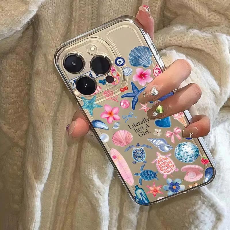 Summer Marine Animals Clear Phone Case For Samsung Galaxy S26 S25 Ultra S24 S23 FE S22 S21 Plus S20 A73 A72 Silicone Cover