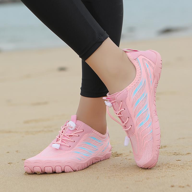 Outdoor Strand Watten Sneaker Herren Damen Schnelltrocknend Aqua Schuhe Barfuß Leicht Atmungsaktiv Wassersport Schuhe zum Tauchen Surfen Angeln