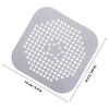 4Pcs Kitchen Floor Drain Silicone Strainer Square Sink Hair Catcher Non-Clogging Bathroom Floor Hair Catcher Cover Shower Drain