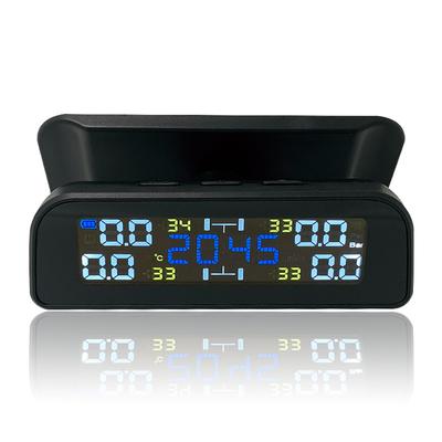 TPMS Drahtloses Solar-Reifendrucküberwachungssystem mit LCD-Anzeige und 4 externen Sensoren